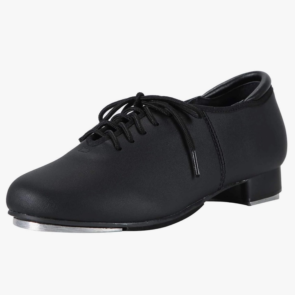Linodes - Black Lace Up Tap Shoes Size 7